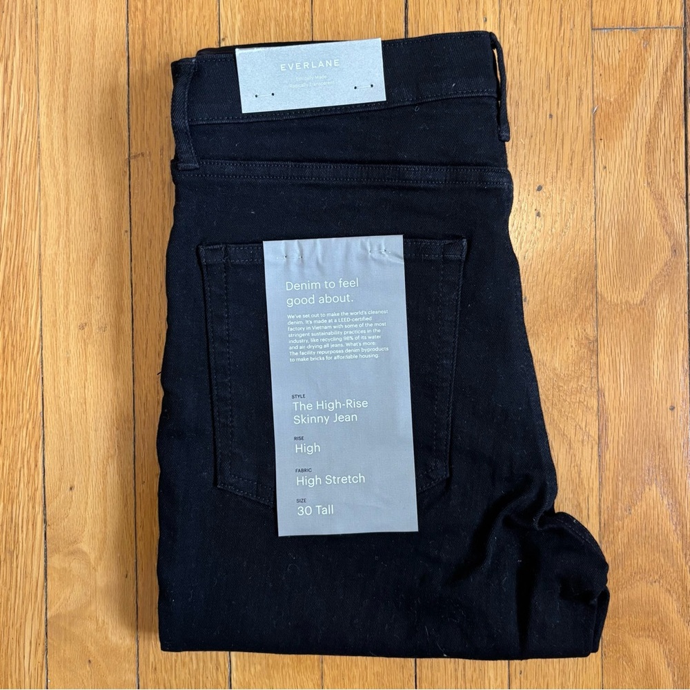NWT Everlane The High-Rise Skinny Jean 30 Tall